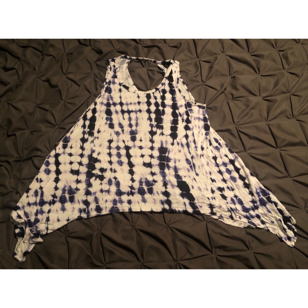 Purple Tie Dye Tank Top